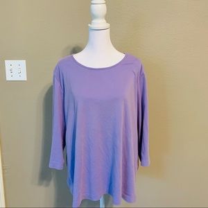Rebecca Malone Light Purple Top - Size 3X